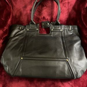 Vintage Tumi Briefcase - Soft black leather